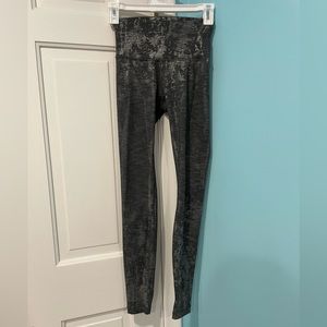 Silver High Waisted Lululemon Leggings
